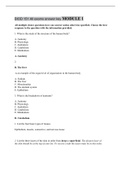 BIOD 151 All exams answer key MODULE 1 QUESTIONS & ANSWERS