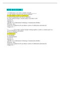 BCIS 3610 EXAM 1 questions and Answers