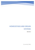 BBS1002 Homeostasis & Organ Systems