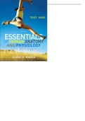 Test bank 10th edition Essentials of Human Anatomy and Physiology Elaine N. Marieb