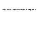 NSG 6020 Week 4 Soap Note 100% Correct Answers, Download To Score A