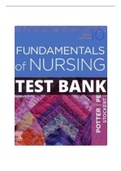 Test Bank For Fundamentals of Nursing 10th Edition Potter Perry Test Bank