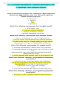 BUS 305 Project Management - Beginning the Project - Unit 1 - Challenge 2 with complete solution