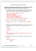 MATH534 Final Exam Solution&rsquo;s Study Guide&period;