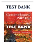 TEST BANK FOR GERONTOLOGICAL NURSING 10TH EDITION BY ELIOPOULOS