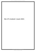 Bio 171 module 1 exam 2021&period;