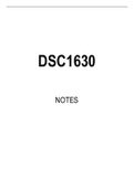 DSC1630 Summarised Study Notes