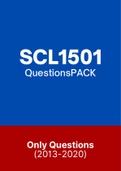 SCL1501 - Previous Question Papers (2013-2020)