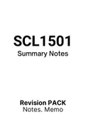 SCL1501 Latest Exam Bundle - NOtes, Essays, QuestionsPACK, Tut201 Letters (Updated for 2023)