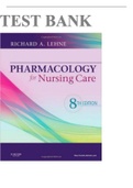 Test bank for pharmacology for nursing care 8th edition by richard a lehne