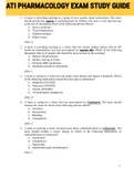ATI PHARMACOLOGY EXAM STUDY GUIDE &lpar;ATI&rpar; 
