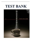 TEST BANK FOR MANAGEMENT 7TH EDITION WILLIAMS