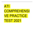 ATI COMPREHENSIVE PRACTICE TEST 2021