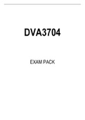 DVA3704 EXAM PACK 2022