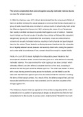 Sexually Motivated Violence and Consent Essay
