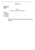 NCLEX-RN 515 Exam Dump Questions with Answers&period; 