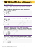 Exam (elaborations) ACC 100 Final Milestone with Answers (ACC100) 