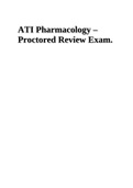 ATI PHARMACOLOGY PROCTORED REVIEW