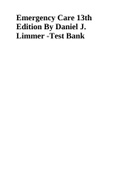 Emergency Care 13th Edition By Daniel J. Limmer -Test Bank