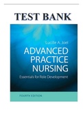 ADVANCED PRACTICE NURSING: ESSENTIALS FOR ROLE DEVELOPMENT 4TH EDITION BY LUCILLE A. JOEL RN, PHD, FAAN ISBN-13: 978-0-8036-6044-1
