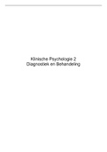 Tentamenpakket klinische psychologie 2: diagnostiek en behandeling (PB2002)
