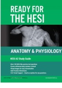 HESI A2 ANATOMY AND PHYSIOOGY STUDY GUIDE