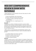 HESI EXIT COMPREHENSIVE REVIEW B EXAM WITH RATIONALE