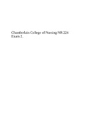 Chamberlain College of Nursing NR 224 Exam 2.
