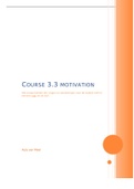 Samenvatting  Elective 3.3 Motivatie, Zelfregulatie En Prestatie