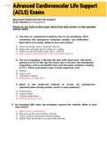 Exam &lpar;elaborations&rpar; Advanced Cardiovascular Life Support &lpar;ACLS&rpar; Exams 