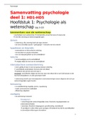 samenvatting psychologie deel 2: hd7 - hd14 