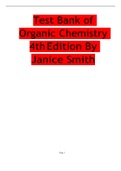 Organic Chemistry 4th Edition By Janice Smith  Test Bank 