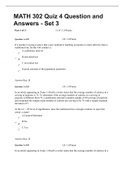 MATH 302 Quiz 4 Question and Answers - Set 3