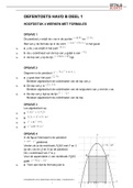 Wiskunde oefentoetsen en uitwerkingen hoofdstuk 1 tot 4