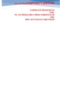 PN ATI PEDIATRICS PROCTORED EXAM (12 VERSIONS) (LATEST-2021)| COMPLETE SOLUTIONS | 100% CORRECT
