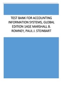 Test Bank for Accounting Information Systems&comma; Global Edition 14GE Marshall B&period; Romney&comma; Paul J&period; Steinbart