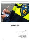 Analyseopdracht B politiejargon (cijfer: 8,7)
