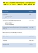 NR 222 Unit 8 Final Exam &lpar;Key Concepts&rpar; ALL SOLUTION 100&percnt; CORRECT AID GRADE A&plus;