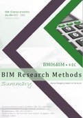 BIM Research Methods (BM06BIM) 2021-2022 Summary FULL slides/notes
