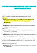 NR 293 ATI Pharmacology Final Review_2020 – Chamberlain College of Nursing{  GRADED A WITH RATIONALE]