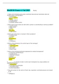 BIO 201 Anatomy and Physiology Exam 4 &vert; Bio201IH Exam 4&colon; Fall 2021