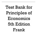 Test Bank For Principles of Economics 5th Edition Frank.