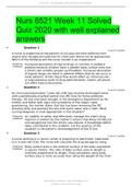 Nurs 6521 Week 11 Solved Quiz 2020 with well explained answers&period;