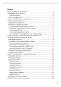 Summary 'Organization Theory & Design' ; Daft, Murphy and Willmott; Chapter 1 - 14 (whole book); ISBN 9781473765900