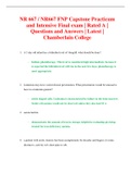 NR 667 &sol; NR667 FNP Capstone Practicum and Intensive Final exam &vert; Rated A &vert; Questions and Answers &vert; Latest &vert; Chamberlain College