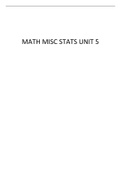 MATH MISC UNIT 5 — MILESTONE 5.