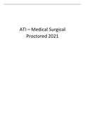 ATI – Medical Surgical Proctored 2021.