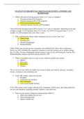 Exam (elaborations) NCLEX-PN FUNDAMENTALS 2020 EXAM QUESTIONS, ANSWERS AND RATIONALES (NCLEX-PN) 