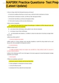 NAPSRX Practice Questions- Test Prep &lpar;Latest Update&rpar; 