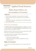 topic: RIGHTS AND RESPONSIBILITIES OF COUNSELORS | subject: PSYCHOLOGY/APPLIED SOCIAL SCIENCES | type: STUDENT GUIDE/SUMMARY